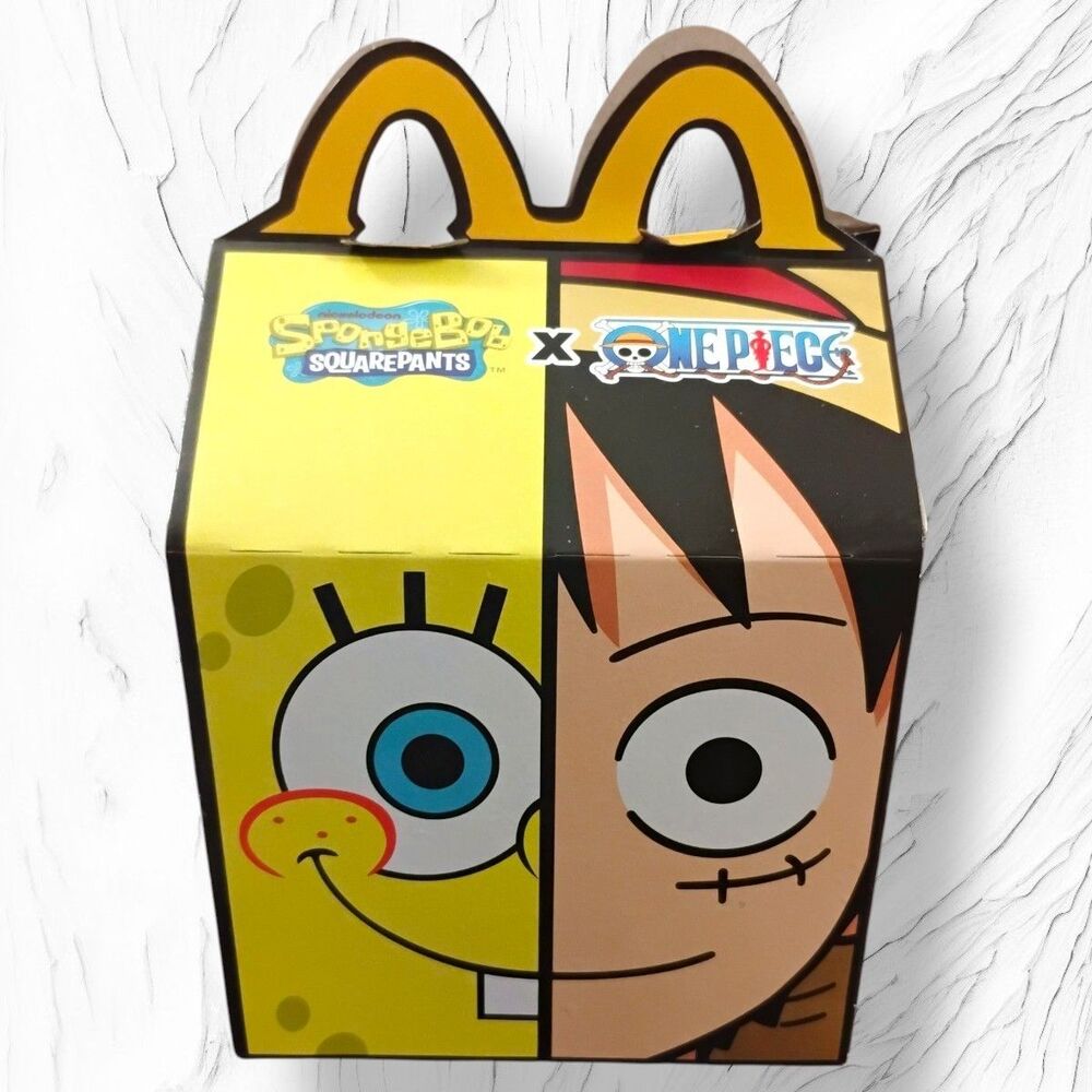 2026 McDonald's SpongeBob x One Piece Happy Meal Empty Box Only